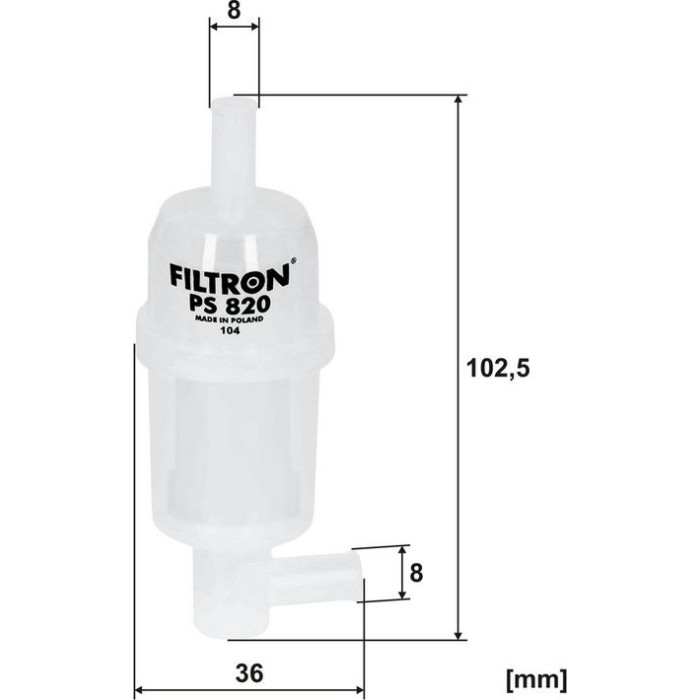 PS 820 Filtron Kraftstofffilter PS 820 PS 820 Filtron Kraftstofffilter PS 820