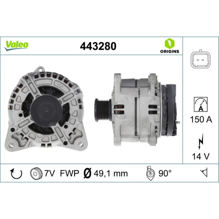 Valeo Lichtmaschine 443280 Valeo Lichtmaschine 443280