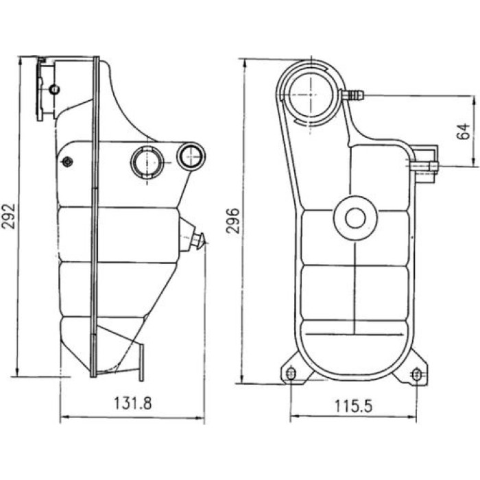 MAHLE Ausgleichsbehälter, Kühlmittel CRT 119 000S MAHLE Ausgleichsbehälter, Kühlmittel CRT 119 000S