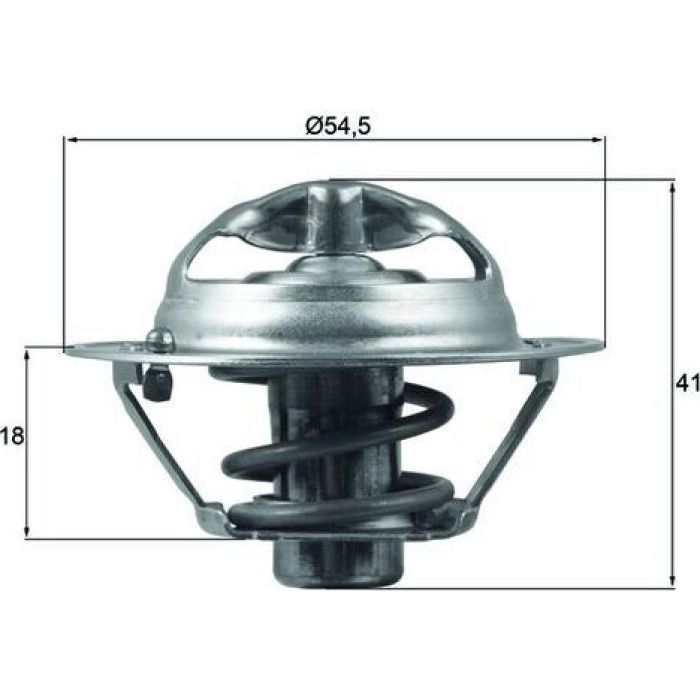 Thermostateinsatz mit Dichtung TX 162 82D Thermostateinsatz mit Dichtung TX 162 82D