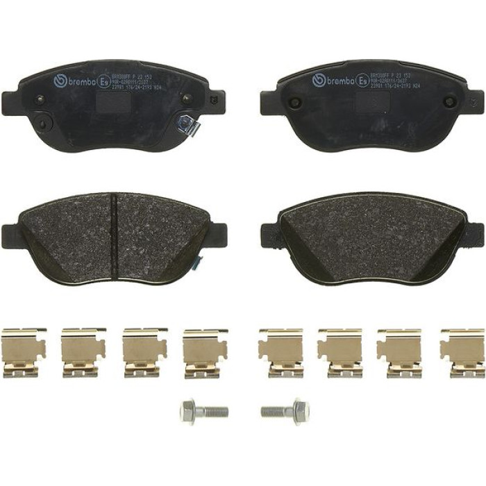 P 23 153 Brembo Prime Bremsbelagsatz Vorderachse – P 23 153 – 137 x 57 x 19 mm – Bremssystem Bosch – OE Nummer 0000077366534 P 23 153 Brembo Prime Bremsbelagsatz Vorderachse – P 23 153 – 137 x 57 x 19 mm – Bremssystem Bosch – OE Nummer 0000077366534