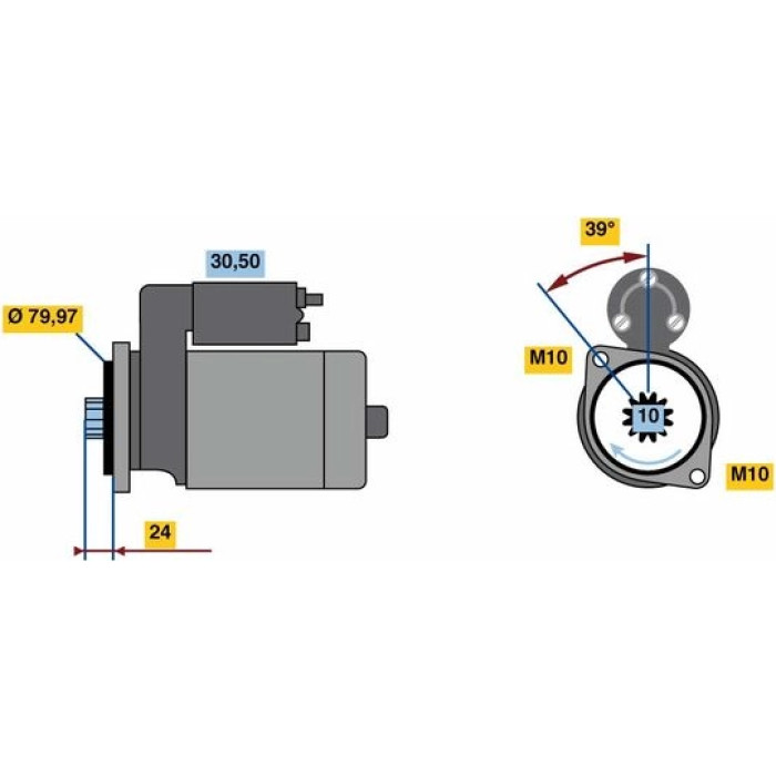 Bosch Starter 0 001 109 399 Bosch Starter 0 001 109 399
