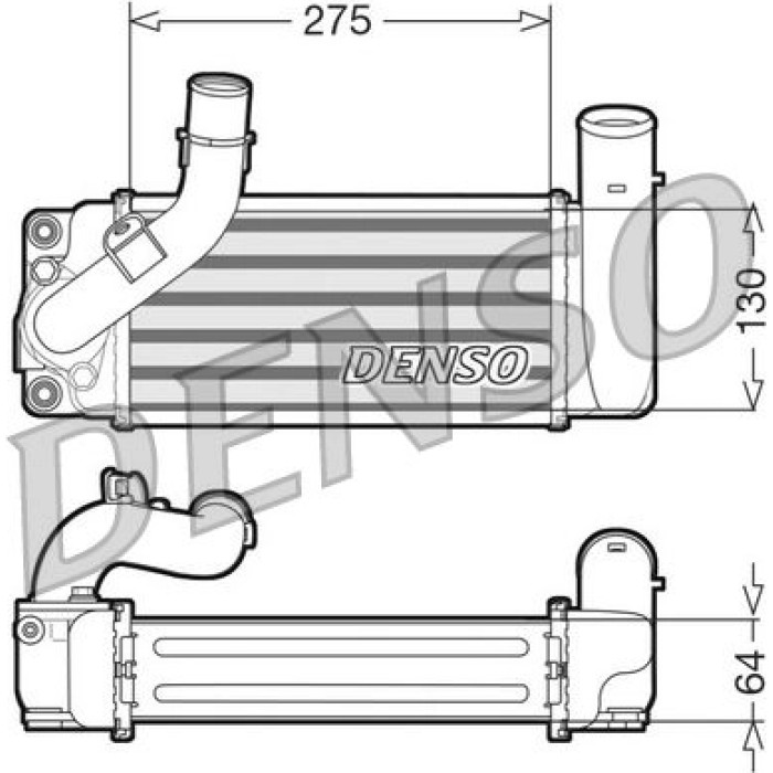 DIT50001 Denso Ladeluftkühler DIT50001
