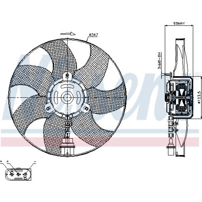Nissens Kühlerlüfter PKW 85543