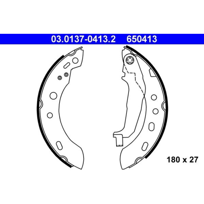ATE Bremsbackensatz 03.0137-0413.2