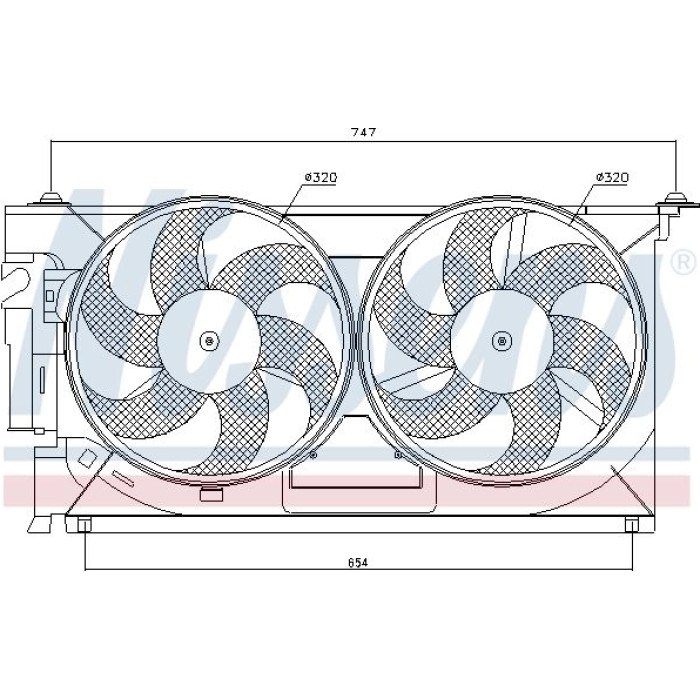 Nissens Kühlerlüfter PKW 85083