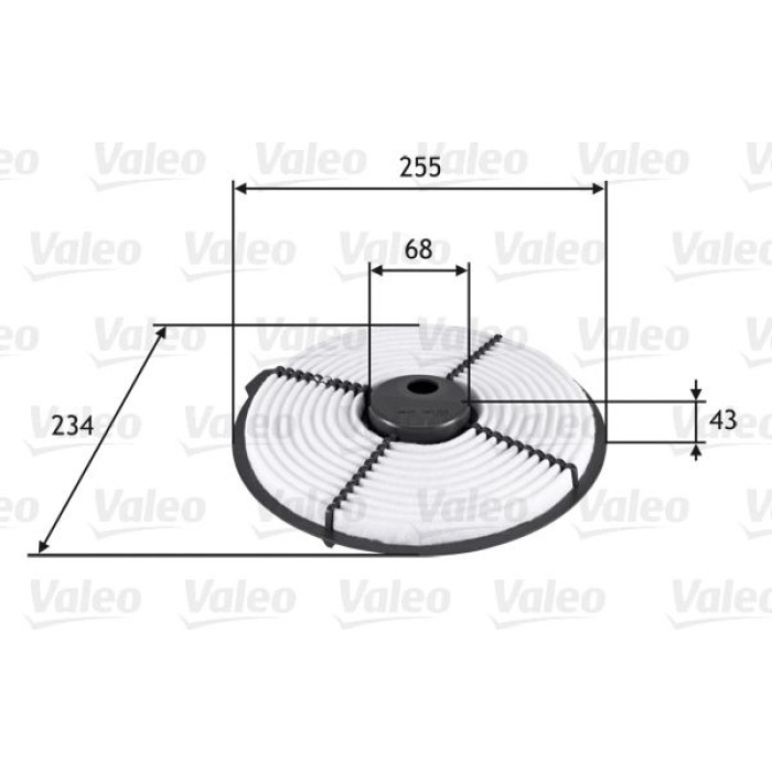 Valeo Luftfilter 585704 Valeo Luftfilter 585704