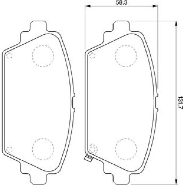 Bosch Bremsbelagsatz 0 986 424 663 Bosch Bremsbelagsatz 0 986 424 663