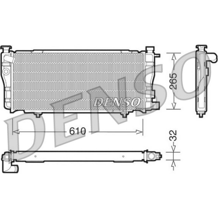 Denso Motorkühler DRM21012 Denso Motorkühler DRM21012