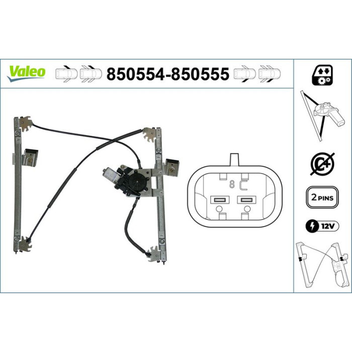 VALEO 850555 Fensterheber VALEO 850555 Fensterheber