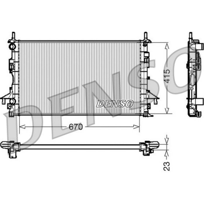 DRM23083 Denso Motorkühler DRM23083 DRM23083 Denso Motorkühler DRM23083
