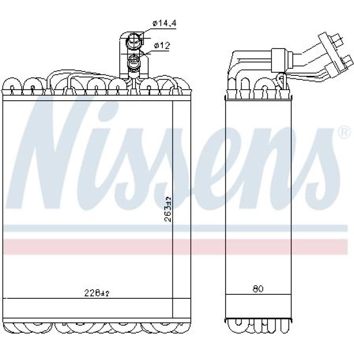 Nissens Klimaverdampfer PKW 92135 Nissens Klimaverdampfer PKW 92135