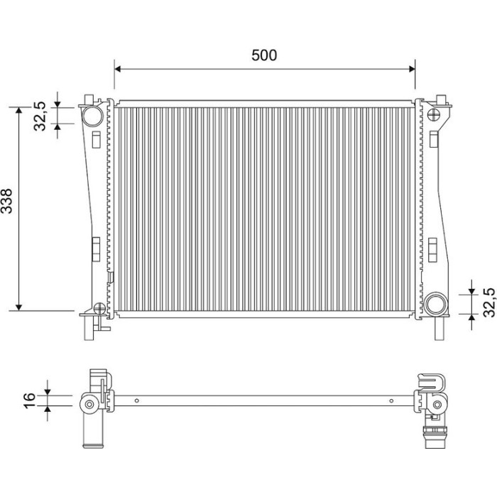 Valeo Motorkühler 701522