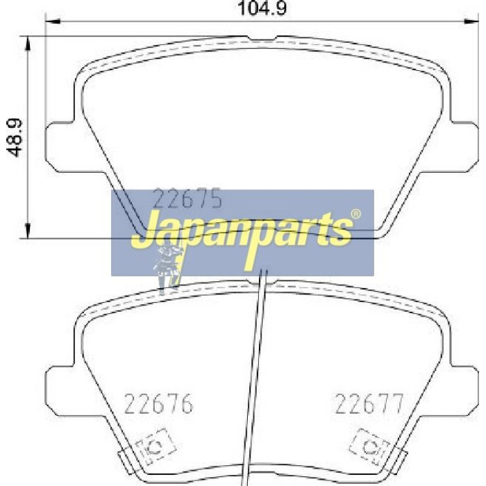 Japanparts Bremsbeläge PP-K15AF