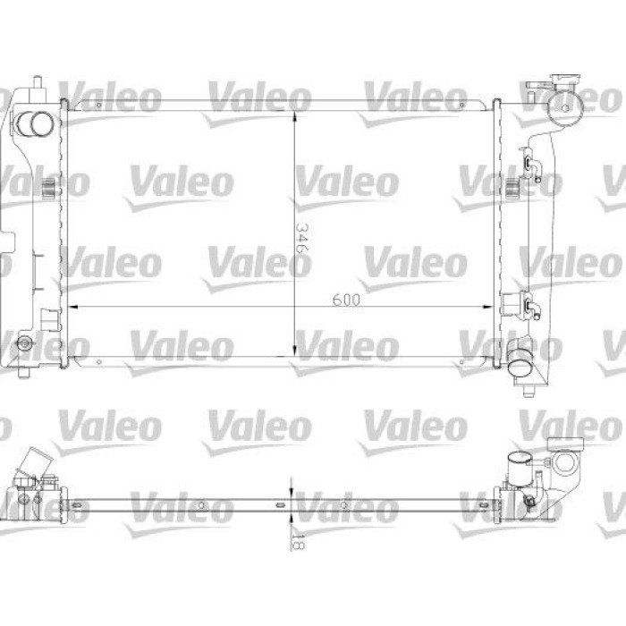 Valeo Motorkühler 734851 Valeo Motorkühler 734851