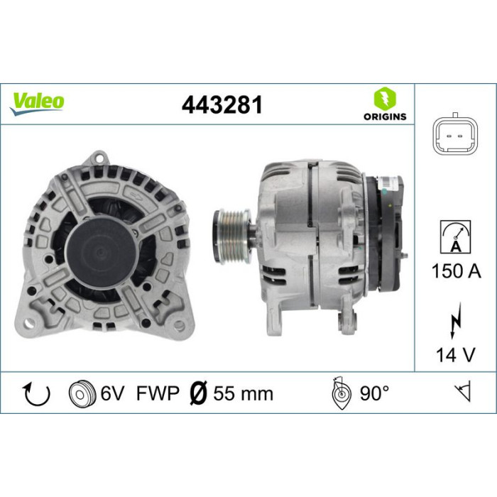 Valeo Lichtmaschine 443281 Valeo Lichtmaschine 443281
