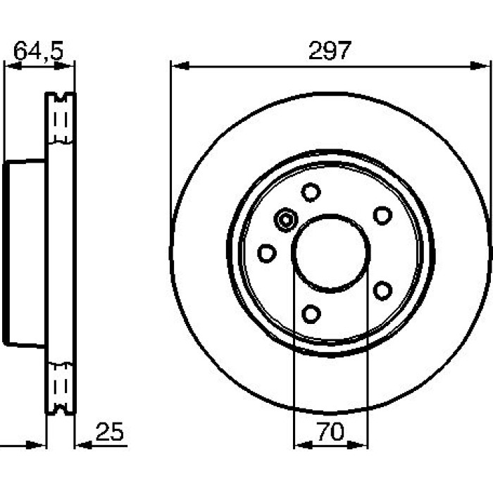 Bosch Bremsscheibe Vorderachse 0 986 478 483 Bosch Bremsscheibe Vorderachse 0 986 478 483