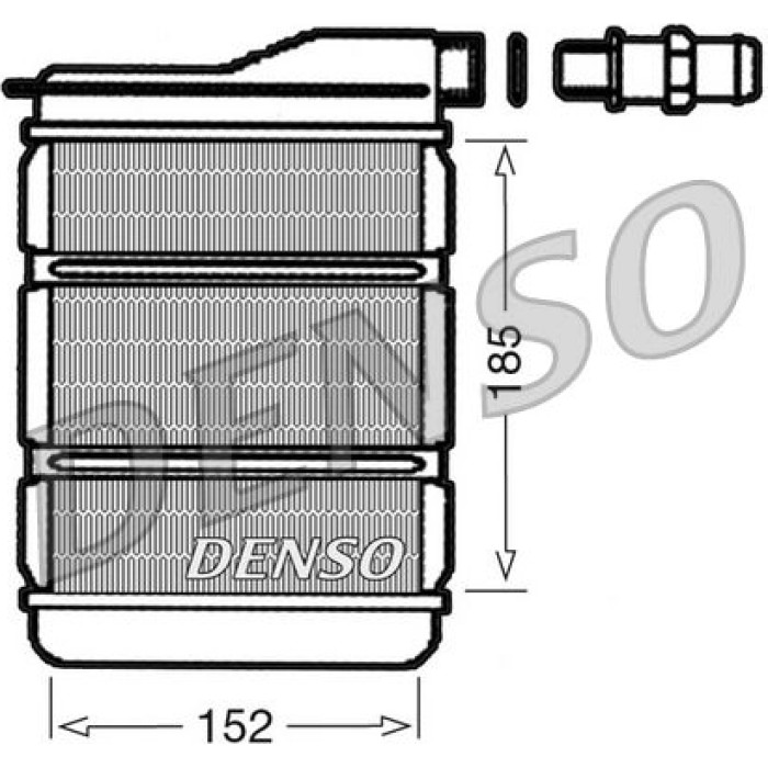 Denso Wärmetauscher DRR23011 Denso Wärmetauscher DRR23011