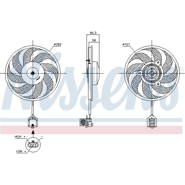 Nissens Kühlerlüfter PKW 85596 Nissens Kühlerlüfter PKW 85596