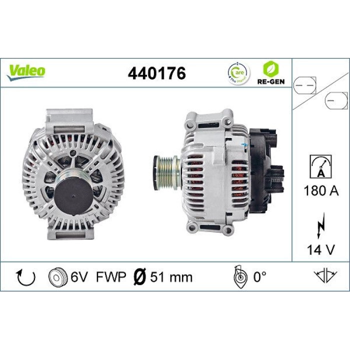 Valeo Lichtmaschine 440176 Valeo Lichtmaschine 440176