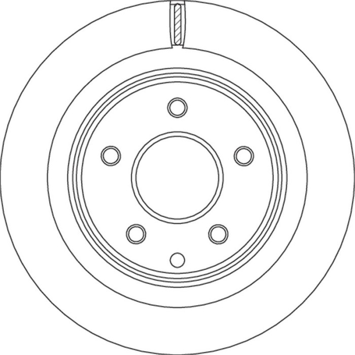 TRW Bremsscheibe Nissan X-Trail DF4745 TRW Bremsscheibe Nissan X-Trail DF4745