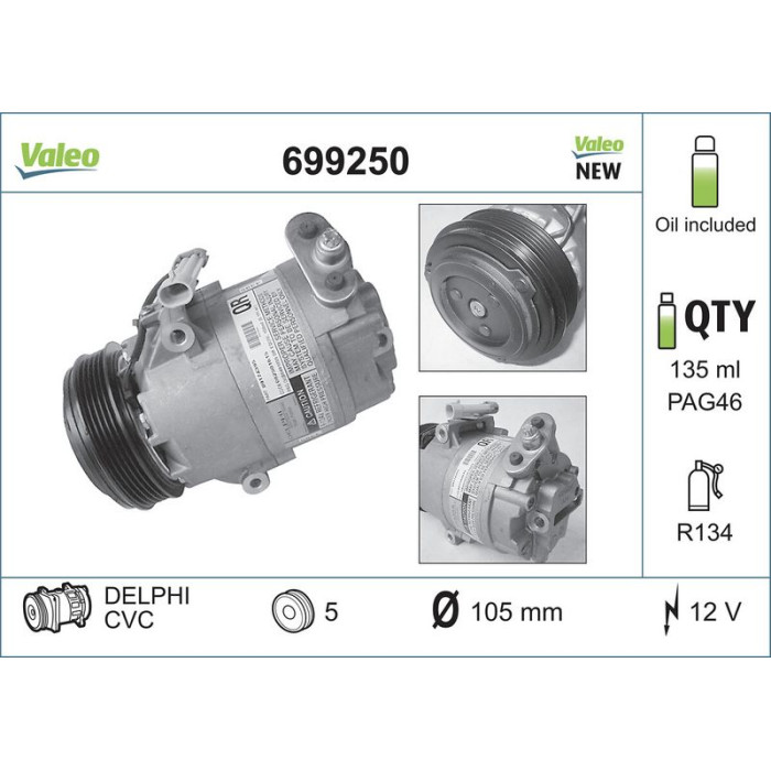 699250 Valeo Kompressor 699250