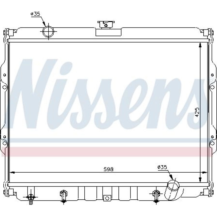 Nissens Wasserkühler PKW 67047 Nissens Wasserkühler PKW 67047