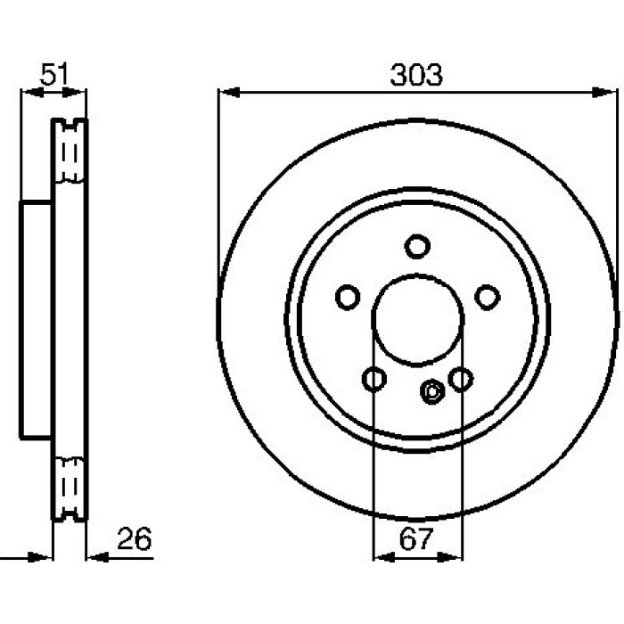 Bosch Bremsscheibe Vorderachse 0 986 478 468 Bosch Bremsscheibe Vorderachse 0 986 478 468