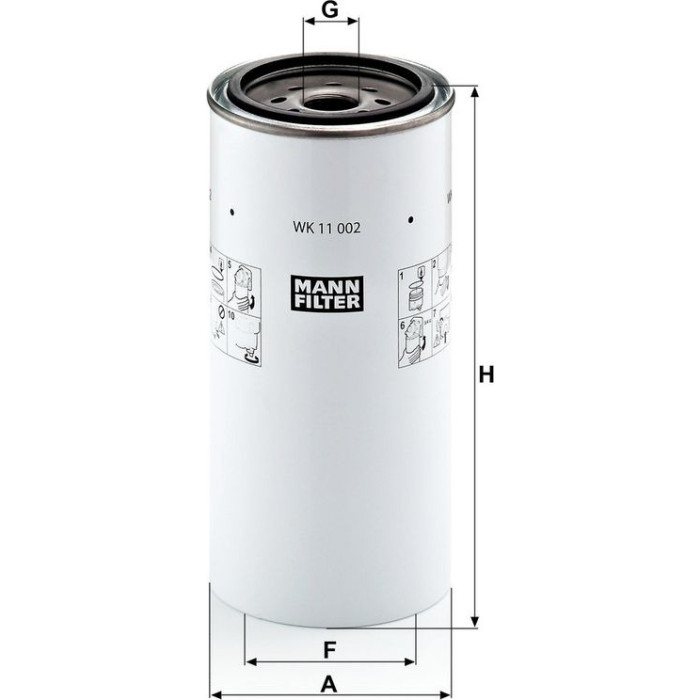 MANN-FILTER Kraftstofffilter LKW WK 11 002 x