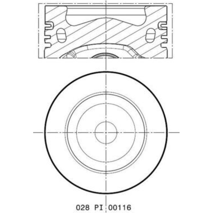 MAHLE Kolben 028 PI 00116 000 MAHLE Kolben 028 PI 00116 000