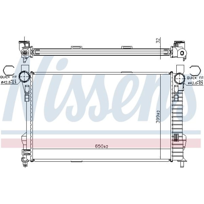 Nissens Wasserkühler PKW 62784A Nissens Wasserkühler PKW 62784A