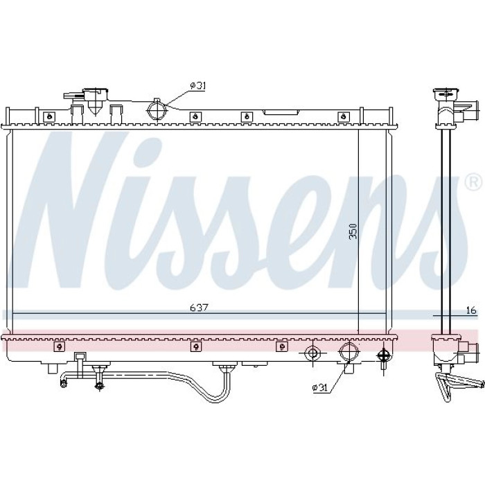 Nissens Wasserkühler PKW 647771 Nissens Wasserkühler PKW 647771