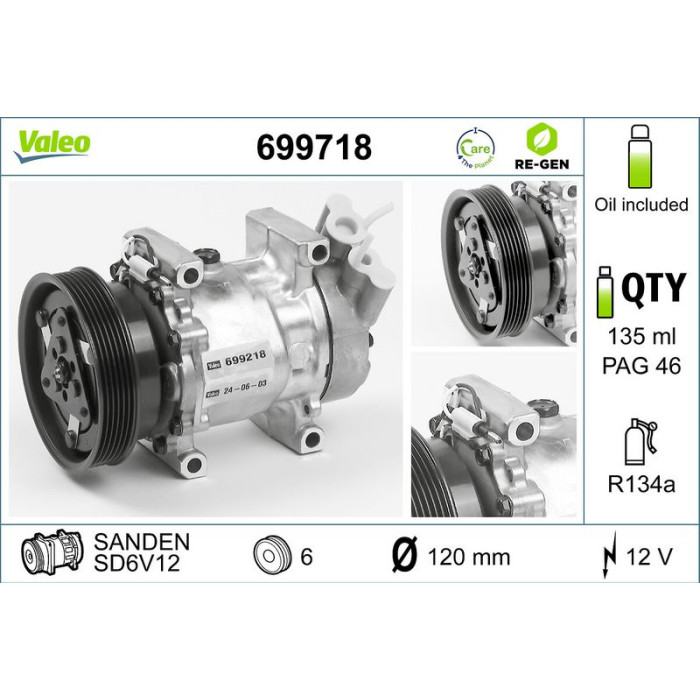 Valeo Kompressor 699718 Valeo Kompressor 699718