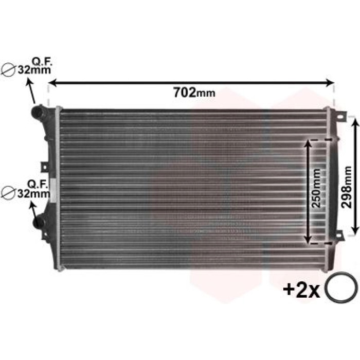 Van Wezel Motorkühler 58012206 Van Wezel Motorkühler 58012206