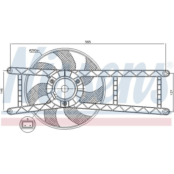 Nissens Kühlerlüfter PKW 85145 Nissens Kühlerlüfter PKW 85145