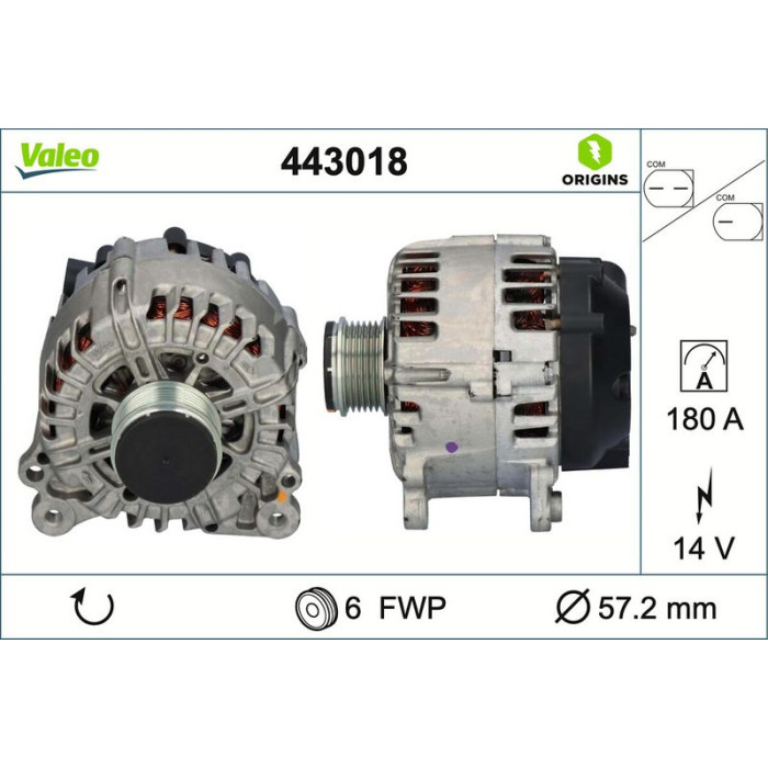 Valeo Lichtmaschine 443018