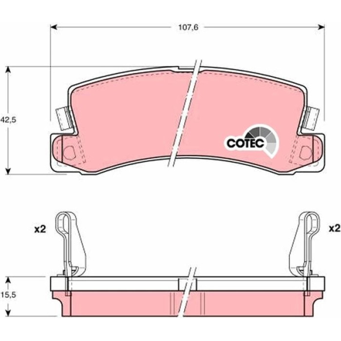 GDB1168 TRW Bremsbelagsatz Toyota Camry/Carina/Celica 1 6-3 0 86-01 GDB1168 GDB1168 TRW Bremsbelagsatz Toyota Camry/Carina/Celica 1 6-3 0 86-01 GDB1168