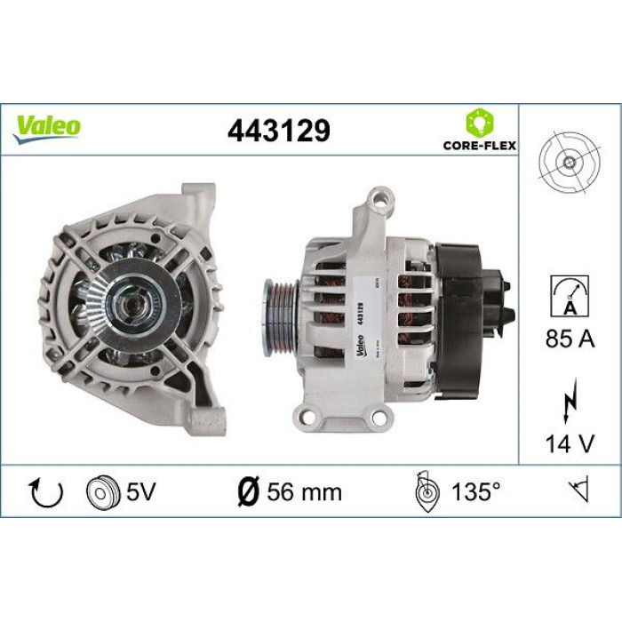 Valeo Lichtmaschine 443129 Valeo Lichtmaschine 443129