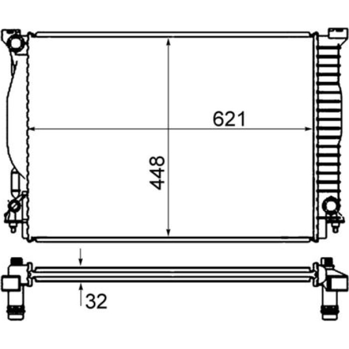 MAHLE Kühler, Motorkühlung CR 1420 000S