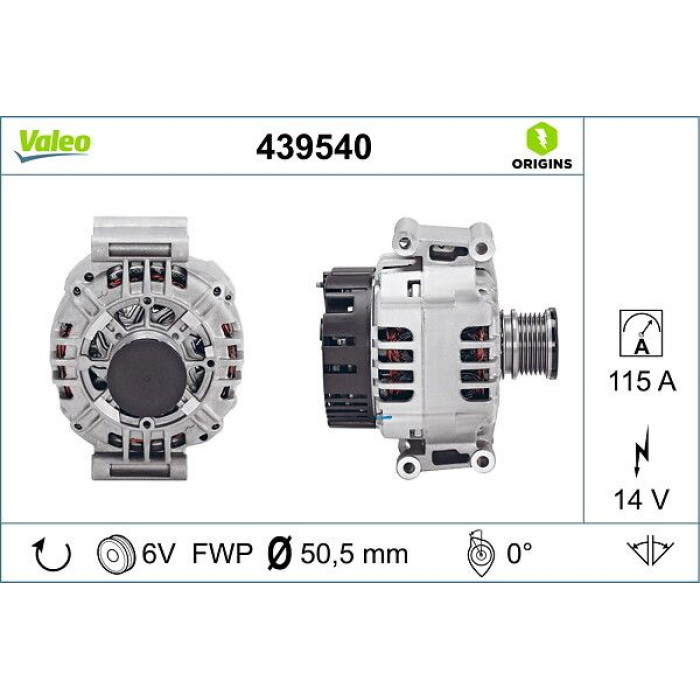 Valeo Lichtmaschine 439540 Valeo Lichtmaschine 439540