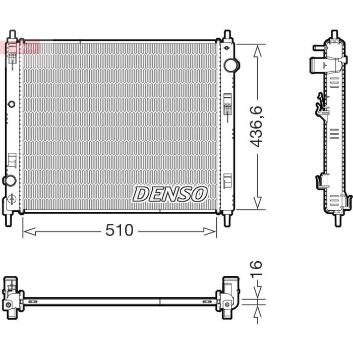 Denso Motorkühler DRM46078 Denso Motorkühler DRM46078