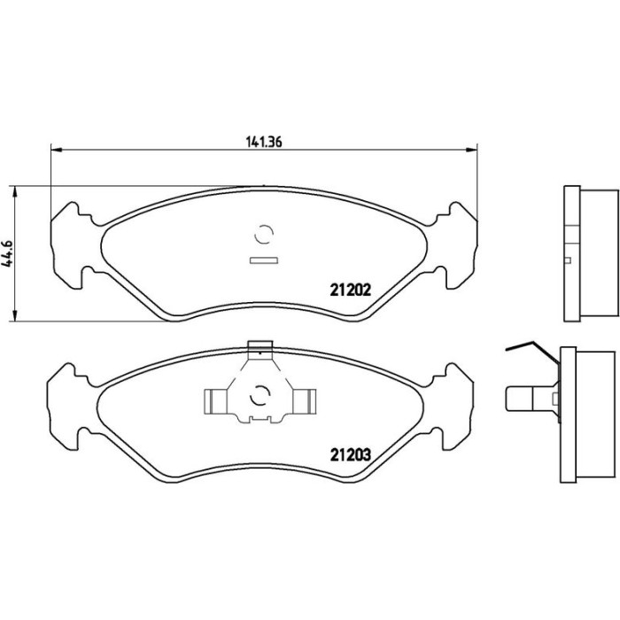 P 24 028 Brembo Prime Bremsbelagsatz Vorderachse – P 24 028 – 141 x 45 x 18 mm – Bremssystem Teves – OE Nummer 1465126 P 24 028 Brembo Prime Bremsbelagsatz Vorderachse – P 24 028 – 141 x 45 x 18 mm – Bremssystem Teves – OE Nummer 1465126