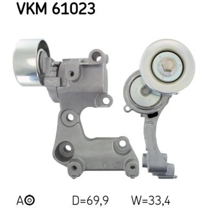 SKF Keilrippenriemen-Spannrolle VKM 61023 SKF Keilrippenriemen-Spannrolle VKM 61023