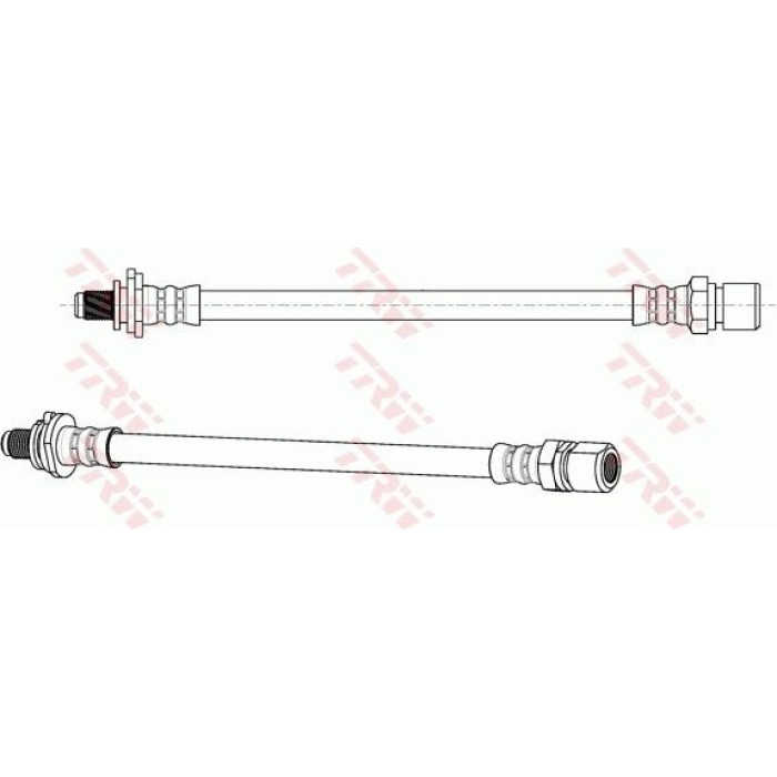 TRW Bremsschlauch Hinterachse PHB342 TRW Bremsschlauch Hinterachse PHB342