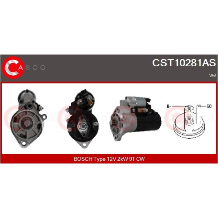 CASCO Anlasser CST10281AS CASCO Anlasser CST10281AS