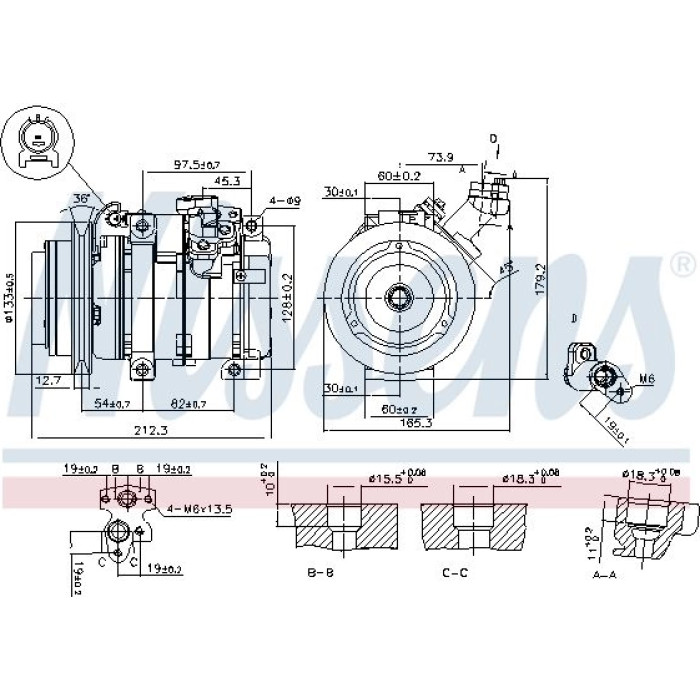 Nissens Klimakompressor PKW 89312 Nissens Klimakompressor PKW 89312