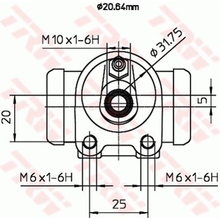 TRW Radbremszylinder BWF286 TRW Radbremszylinder BWF286