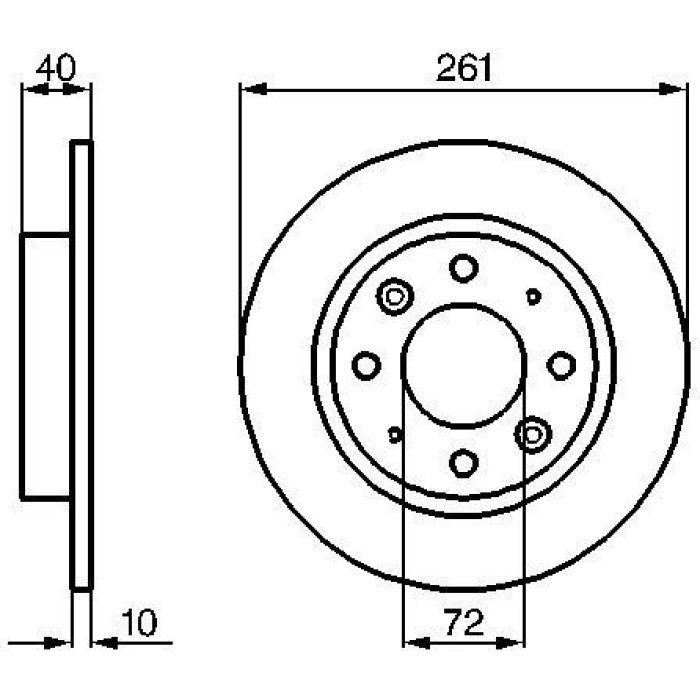 Bosch Bremsscheibe Hinterachse 0 986 479 018 Bosch Bremsscheibe Hinterachse 0 986 479 018