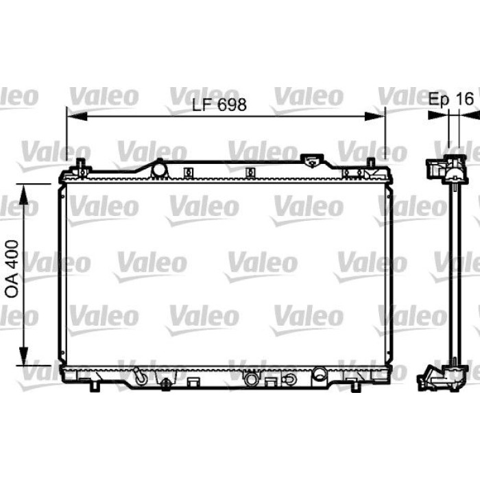Valeo Motorkühler 734478 Valeo Motorkühler 734478