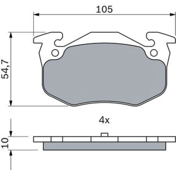0 986 460 970 Bosch Bremsbelagsatz 0 986 460 970 0 986 460 970 Bosch Bremsbelagsatz 0 986 460 970